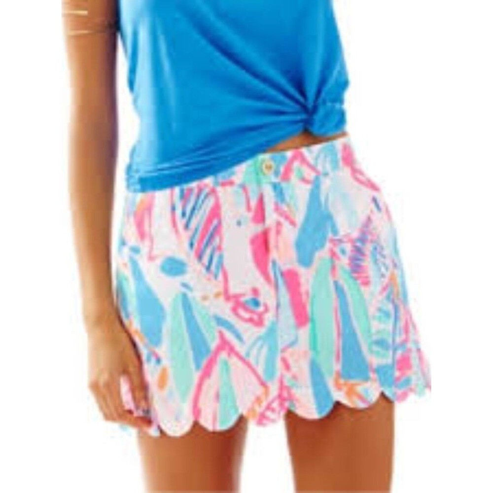 Lilly Pulitzer Colette scallop skort sz 4 EUC sailboat novelty beach